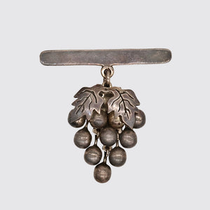 Vintage Sterling Bunch-of-Grapes Pin