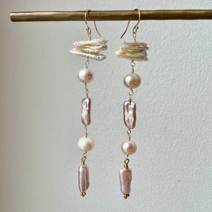 Fresh Water Pearl Long Dangle Earring